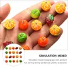 Schlüsselanhänger 20 Stück Simulation Obst Charms kreativer Schmuck Anhänger Harz DIY Zubehör Miri22