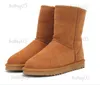 Boots Women short snow Aus 5825 Shearling Bootie Casual Soft comfortable Sheepskin keep warm boots shoes with box card dustbag Beautiful gifts T231104