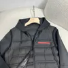 Autumn and winter latest designer jacket fashion down stitching design black zipper jacket luxury brand high quality mens jackets