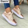 Klädflickors våren Casual bekväm kausal ortopedisk högkalig skor för kvinnor Autumn Pu Leather Shoes Sneakers T231104