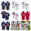 2023 WBC Team USA Baseball Jersey Trea Turner Mike Trout Bobby Witt Jr. Nolan Arenado Kershaw Realmuto Mookie Betts Kyle Tucker Tim Anderson Pete Alonso Nestor Cortes