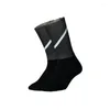 Sports Socks Highly Reflective Cycling Men Women Breathable Bicycle Bike Outdoor Sport Non-slip Hiking Racing Running