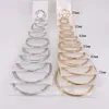 Hoop Earrings 12 Pairs Of Combination 25mm 32mm 43mm 53mm 63mm 73mm Gold Silver Colour Choice 2.0 Coil Men And Women LH1190