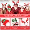 Christmas Decorations Headbands Sunglasses Novelty Party Decoration Reindeer Hair Bands Santa Accessories For Kids Adts Assorted Style Am4Po