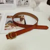 Cintura di design di lusso Vintage Pin ago Fibbia designer Cinture Classica tinta unita Cinture con lettere dorate per donna Larghezza 3,0 cm G2311047Z-6