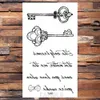 5 PC Tattoos temporários 25 Desgel Cool Infinity Carta infinita WaterTransfer Tattoo Women Party Tatoo Body Born Hand Hand Key Tattoo Sticker Men Leg Z0403