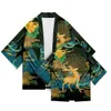 Casual shirts voor heren Japanse kimono gewaad plus size muurschildering print Cardigan Aziatische kleding Harajuku Design Yukata Hip Hop Streetwear 230403