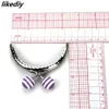 Accessori per parti di borsa 10 PcsLot 85 CM Stripe Lollipop Bead Metal Purse Frame Bright And Clean Semicerchio Silver Kiss Clasp Accessorio 230404