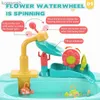 Kitchens Play Food Kids Kitchen Sink Toys Electric Dishwasher Playing Toy With Running Water Pretend Play Food Fishing Toy Role Playing Girls ToysL231104