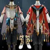 Juego de cosplay Genshin Impact Kaveh Disfraz de cosplay Conjunto completo de ropa Sombreros de plumas Horquilla Halloween Carnaval Traje de juego de rol Peluca Zapatos