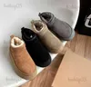 Boots 2023 New Arrival Winter Ultra Mini Platform Designer Ankle Snow Fur Boot Brown Australia Warm Booties For Woman Real Leather EU35-43 T231104