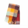 Scarves Ac Family Cashmere Shawl in Autumn and Winter2023 Winter Fashion Colored Chequered Scarf Warms Students'necks Thicker Shawls G221007KPKM