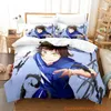 Bedding Sets PersonElity 2023 Blue Lock Conjunto de desenho animado Anime de três peças adulto garoto bedroom duvetcover 3d kawaii colcha de v