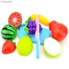 Kitchens Play Food Children Play House Toy Cut Fruit Plastic Vegetables Kitchen Baby Classic Kids Toys Pretend Playset Educational ToysL231104