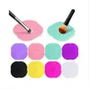 Makeup Brushes 1 PC 8 Färger Sile Rengöring Kosmetisk Make Up Washing Brush Gel Cleaner Scrubber Tool Foundation Mat Pad Drop Delivery Dhivu