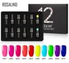 12pcslot rosalind gel nagellackuppsättning för naglar 7 ml UV Pure Colors set semi permanent naglar konst för manikyruppsättning gel lack4891032