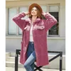 Veste en peluche pour femme, manteaux pour femme, couleur unie, ample, simple boutonnage, diamant, automne/hiver