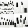 Butelki do pakowania przezroczyste szklane kosmetyczne butelki do makijażu pojemnik na pompę napełniającą mgłą spray 5100 ml upuszczenie dostawy biur