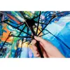 Umbrellas JPZYLFKZL Creative Three-fold Folding Umbrella Female Male Car Luxury Large Windproof Men Rain Black Paint