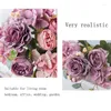 Decorative Flowers 2023 Rose DIY Party Decoration Vintage Silk Artificial Wedding Fake Festival Supplies Garden Home Decor Bouquet