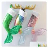 Arts and Crafts 3styles syrena cekiny świąteczne skarpetki rybne ogon day dekoracyjny ozdobnik fishtail worka prezentowa