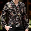 ربيع كامل جديد القمصان المخملية الرجال الباروك العلامة التجارية الفاخرة هيرن Kleding Chemise Homme Leopard Print Marque Abbigliamento UO297L