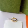 Modna i wykwintna obrączka popularny projektant Pierścień 18K Gold Plate Classic Quality Jewelry Akcesoria Wybrane miłośnicy Prezenty dla kobiet