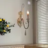 Wall Lamp Vintage American Country French Living Room Dining Bedroom Corridor Staircase Balcony Decorative