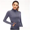 Yoga Outfit Lu-088 2022 Jacket Womens Define Workout Sport Coat Fitness Sports Quick Dry Activewear Top Solid Zip Up Sweatshirt S Dr Dhuzy