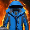 Vestes d'extérieur veste de chasse chaude à capuche amovible imperméable coupe-vent thermique manteau d'escalade vêtements de sport