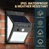 Novelty Lighting 20 144 LED Solar Light Outdoor Solar Lamp with Motion Sensor Solar Lights Waterproof Sunlight Solar Power for Garden Decoration P230403