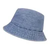 Skąpy brzegowe kapelusze składane rybakowy kapelusz umyte jeansowe wiadra czapki uniwersyteckie panaama czapki hip hop men men cap gorras upuść fa dhscu