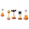 Forks 10pcs/set desenho animado crianças bolo sobremesa picar de dente almoço de halloween frutas bento almoços decoração de festa