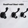 Hooks Rails Wall hook non drilled sturdy bathroom hook for door keys coats kitchen towel hooks household storage 304 steel accessories 230404