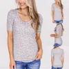 Women's T Shirts Long Sleeve Layering Tops For Women Womens Daily Spring Flower Print O Neck Tank Short Workout Spandex