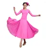 Stage Wear Modern Ballroom Dresses Competition Lace Dance Costumes Practice Dress For Women