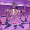 decoration New style wedding decoration crystal centerpiece flower stand/luxury acrylic flower stand centerpiece for Wedding table imake737