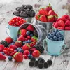 Party Decoration Life Simulation Food Model Artificial Blue Berry Fruit Decorative Ornament Diy Crafts Plast Pellets simulerade