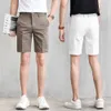 Shorts masculinos shorts plissados ​​de verão masculino shorts brancos de moda coreana Casuais Roupas de trabalho respirável confortável e fino Bermuda 230404