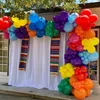 Andra evenemangsfestleveranser 182st Balloons Garland Arch Kit för mexikansk tema Rainbow Birthday Bridal Shower Baby Graduation Decorations 230404