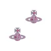 Desginer Viviene Westwoods High Version Kaiserinwitwe Vivian ovale Diamant-Saturn-Ohrringe für Frauen mit High-End-Temperament-Planetenohrringen
