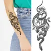 5 PC Tijdelijke tatoeages Magic Death Eaters Dark Mark Mamba Snake Tijdelijke tatoeages voor vrouwen volwassen mannen Serpent Fake Tattoo Realistische Tatoo Decal Z0403