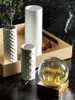 التماثيل الزخرفية صواني الذهب لمطبخ ديكور المنزل على طاولة المعادن الحديثة مربع تخزين الصلبة منظم الإكسسوارات غرفة المعيشة