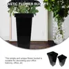 Vasen, 2 Stück, Landhausdekoration, Waking Flower Bucket Receptacle Shop, weißer Kunststoffhalter, dekorative Pflanzen