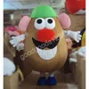 Hoge kwaliteit Mr. Potato Head Mascottekostuums Halloween Fancy Feestjurk Stripfiguur Carnaval Kerst Reclame Verjaardagsfeestje Kostuum Outfit