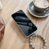 Telefoonhoesje Luxe mat vergulde metalen ring beugel armband zachte hoes geschikt voor iPhone 14 Pro Max 13 12 11 XR XS 7 8 Plus SE3 cover 231104