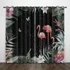 Cortina tropical Floresta tropical Planta em casa Blackout Cortains Room Quarto Decorativo 2pcs/Set Cortinas