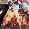 Chemises décontractées pour hommes wacko maria chainsaw diable logo chemise hommes femmes loisir hawaïen hawaïen court-manche