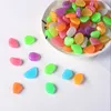 50 PC/Pack Lysande sten fluorescerande akvarium Pebbles Fish Tank Garden Decoration Lysande stenfri frakt