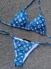 Tasarımcı Mayo Kadınlar Vintage Thong Micro Cover Up Womens Bikini Setleri Mayo Basılı Mayo Takımları Yaz Plajı Yüzme 226p